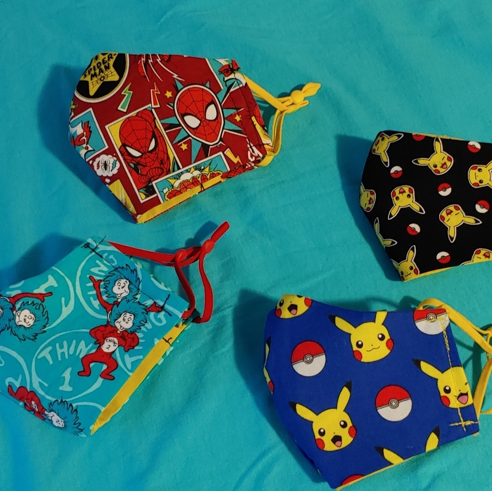 Kids pocket filter face mask